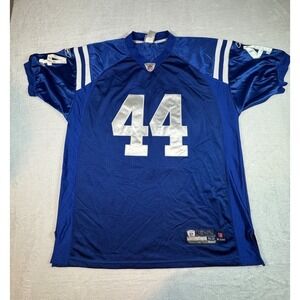 Reebok Indianapolis Colts Dallas Clark #44 Blue Jersey Men's X-Large‎